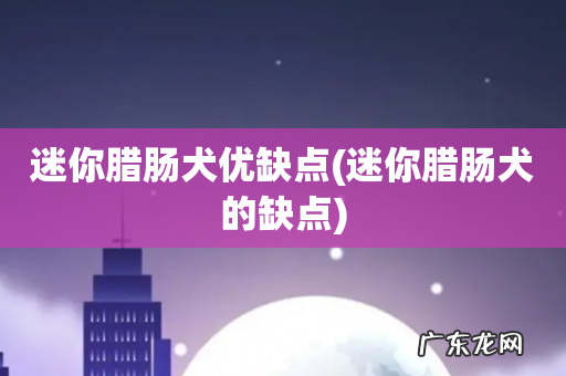 迷你腊肠犬的缺点 迷你腊肠犬优缺点