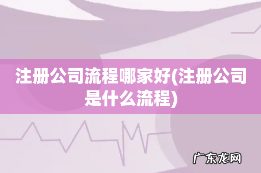 注册公司是什么流程 注册公司流程哪家好