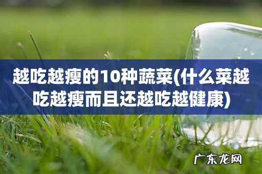 什么菜越吃越瘦而且还越吃越健康 越吃越瘦的10种蔬菜