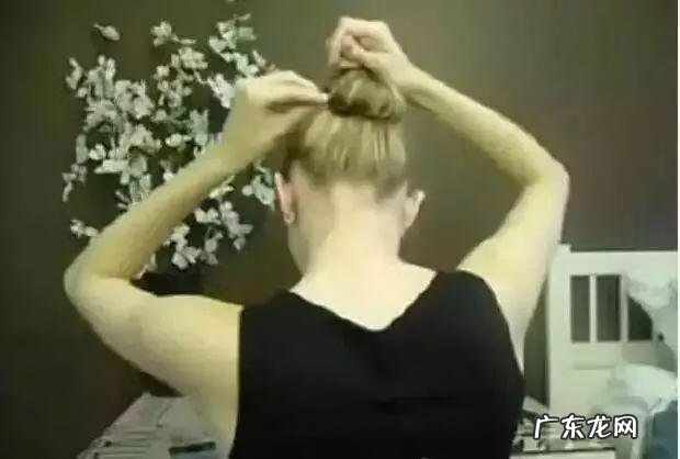 盘头最简单的方法图片 盘头的手法