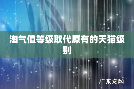 淘气值等级取代原有的天猫级别