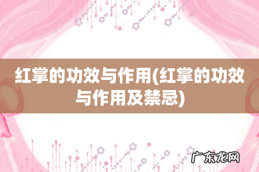 红掌的功效与作用及禁忌 红掌的功效与作用