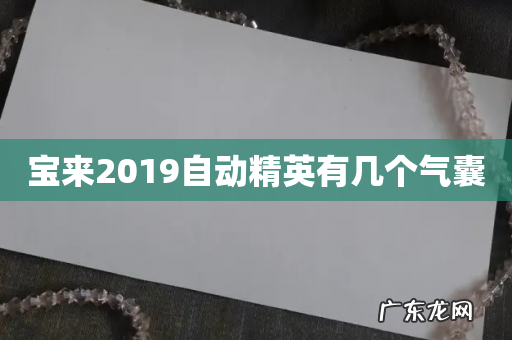 宝来2019自动精英有几个气囊