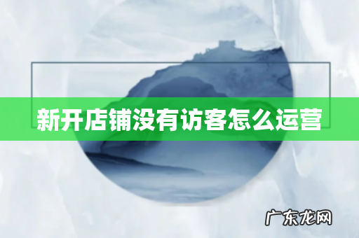 新开店铺没有访客怎么运营