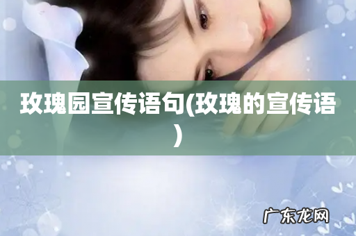 玫瑰的宣传语 玫瑰园宣传语句