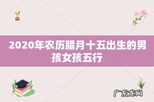 2020年农历腊月十五出生的男孩女孩五行