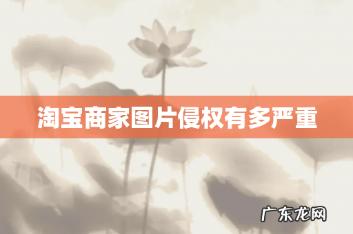 淘宝商家图片侵权有多严重