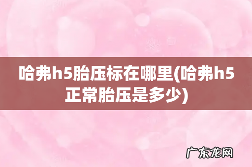 哈弗h5正常胎压是多少 哈弗h5胎压标在哪里