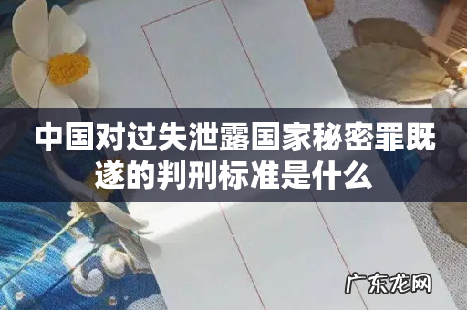 中国对过失泄露国家秘密罪既遂的判刑标准是什么