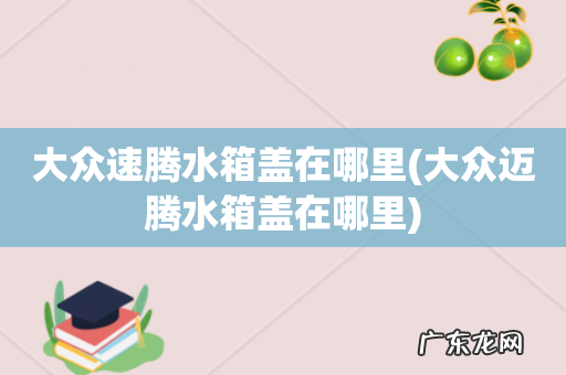 大众迈腾水箱盖在哪里 大众速腾水箱盖在哪里