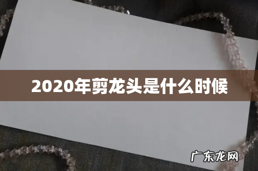 2020年剪龙头是什么时候