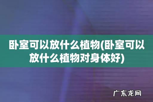 卧室可以放什么植物对身体好 卧室可以放什么植物