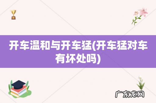 开车猛对车有坏处吗 开车温和与开车猛