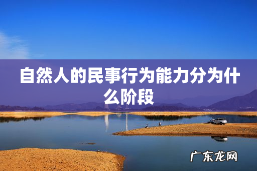 自然人的民事行为能力分为什么阶段