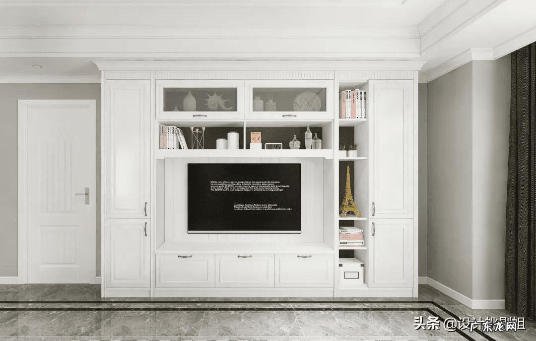 客厅电视机墙设计风水禁忌 红色门配什么影视墙