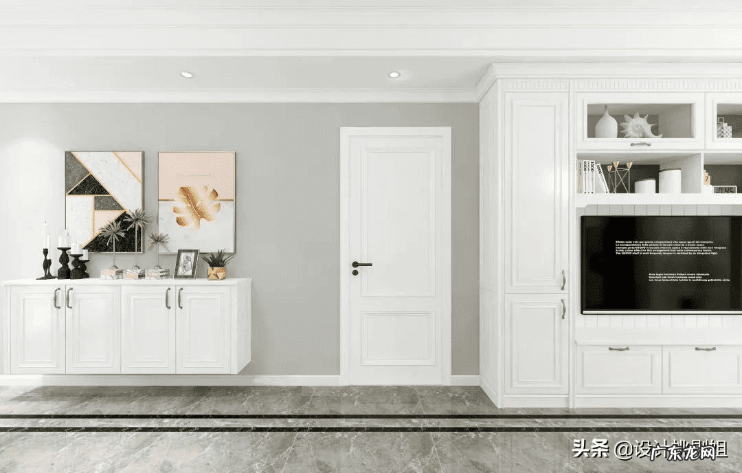 客厅电视机墙设计风水禁忌 红色门配什么影视墙