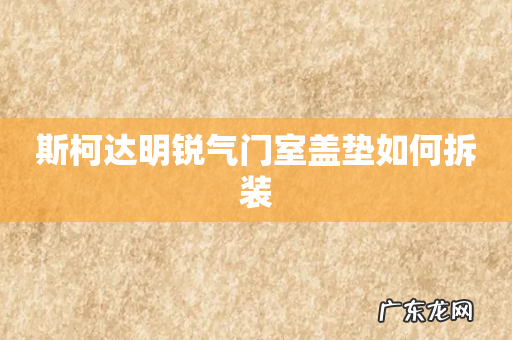 斯柯达明锐气门室盖垫如何拆装