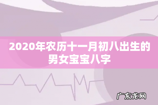 2020年农历十一月初八出生的男女宝宝八字