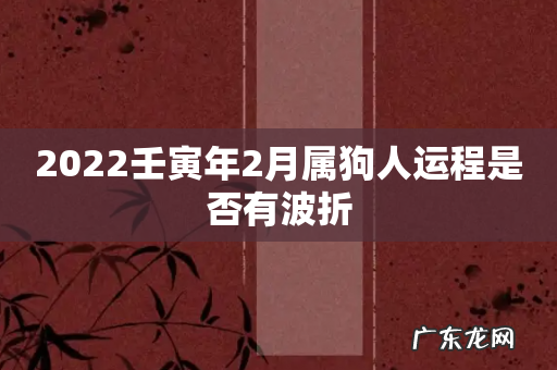2022壬寅年2月属狗人运程是否有波折