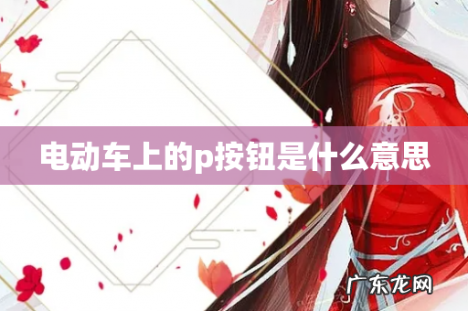 电动车上的p按钮是什么意思