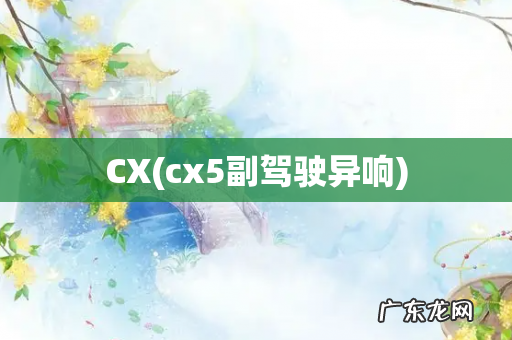 cx5副驾驶异响 CX