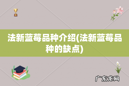 法新蓝莓品种的缺点 法新蓝莓品种介绍