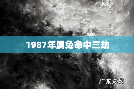 1987年属兔命中三劫