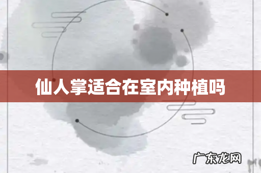 仙人掌适合在室内种植吗