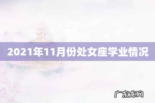 2021年11月份处女座学业情况