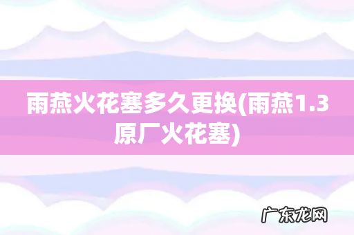 雨燕1.3原厂火花塞 雨燕火花塞多久更换