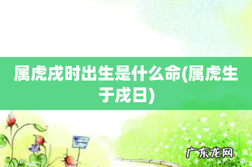 属虎生于戌日 属虎戌时出生是什么命