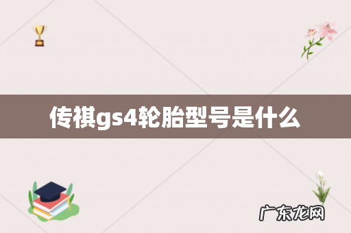 传祺gs4轮胎型号是什么