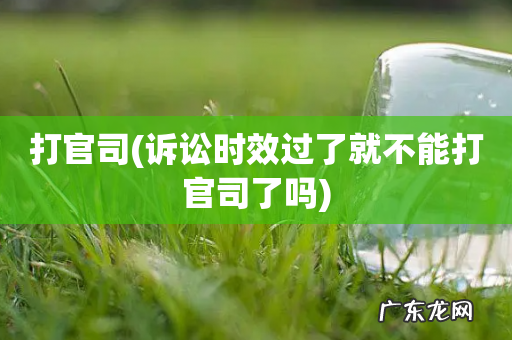 诉讼时效过了就不能打官司了吗 打官司