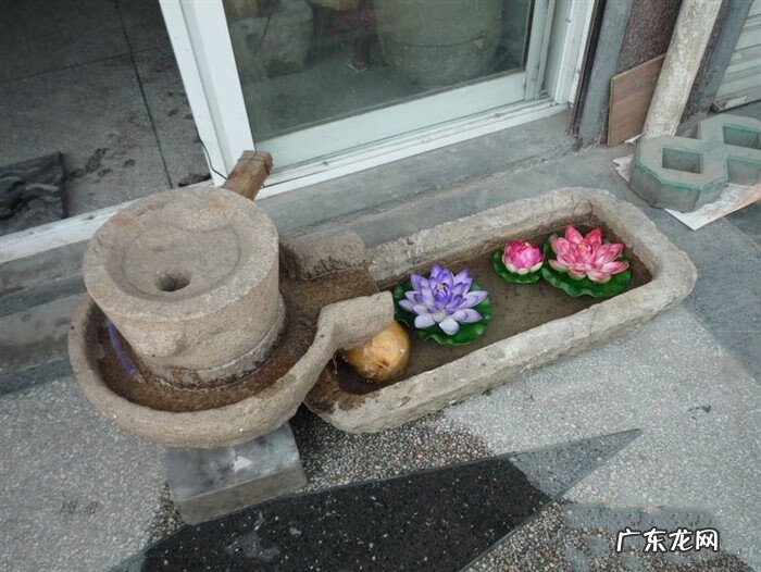 石磨流水摆件 石槽风水摆放位置示意图