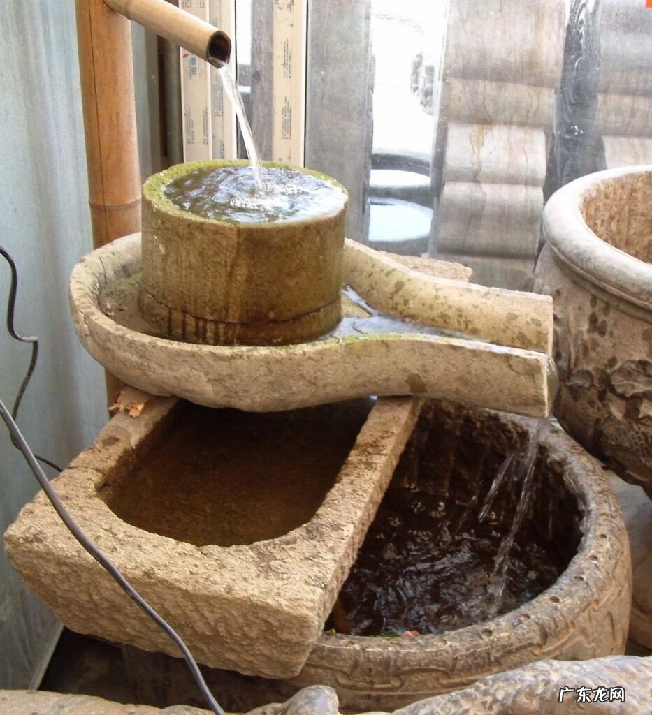 石磨流水摆件 石槽风水摆放位置示意图