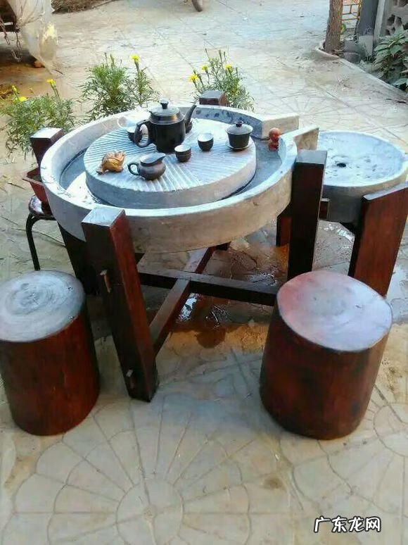 石磨流水摆件 石槽风水摆放位置示意图