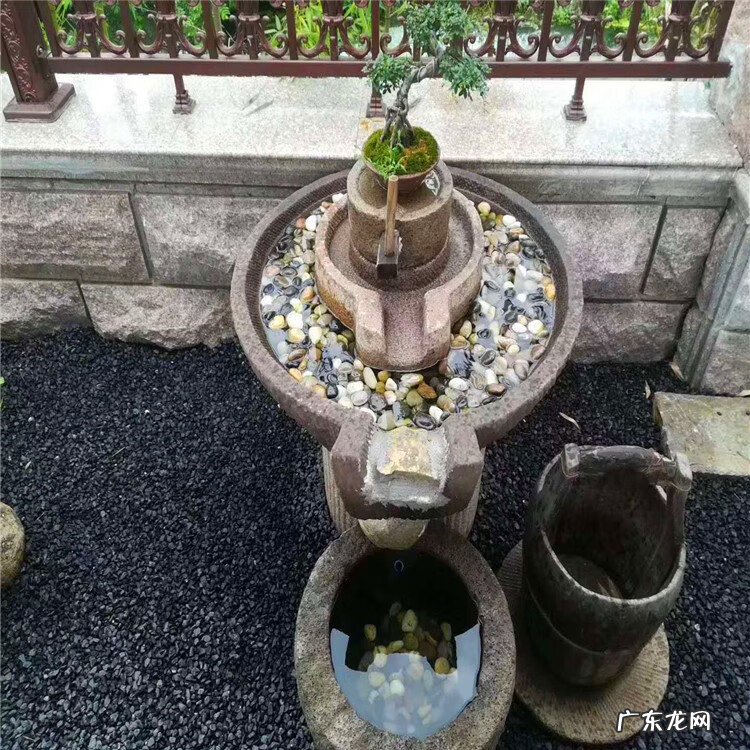 石磨流水摆件 石槽风水摆放位置示意图