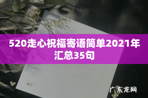 520走心祝福寄语简单2021年汇总35句