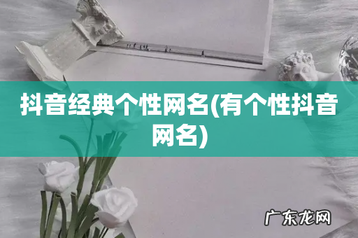 有个性抖音网名 抖音经典个性网名