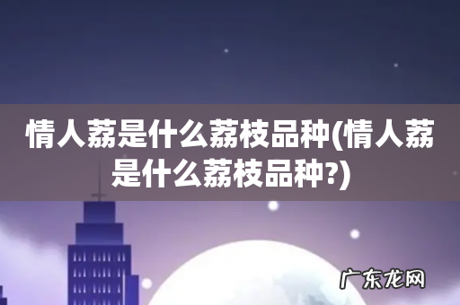 情人荔是什么荔枝品种? 情人荔是什么荔枝品种