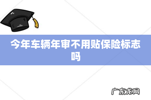 今年车辆年审不用贴保险标志吗
