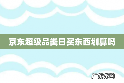 京东超级品类日买东西划算吗