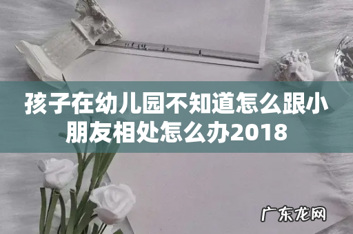 孩子在幼儿园不知道怎么跟小朋友相处怎么办2018