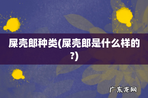 屎壳郎是什么样的? 屎壳郎种类