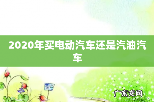 2020年买电动汽车还是汽油汽车