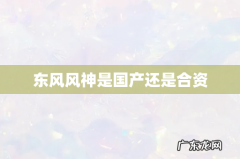 东风风神是国产还是合资