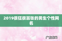 2019很狂很嚣张的男生个性网名