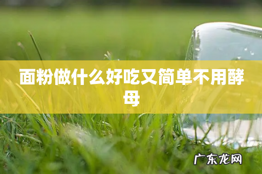 面粉做什么好吃又简单不用酵母