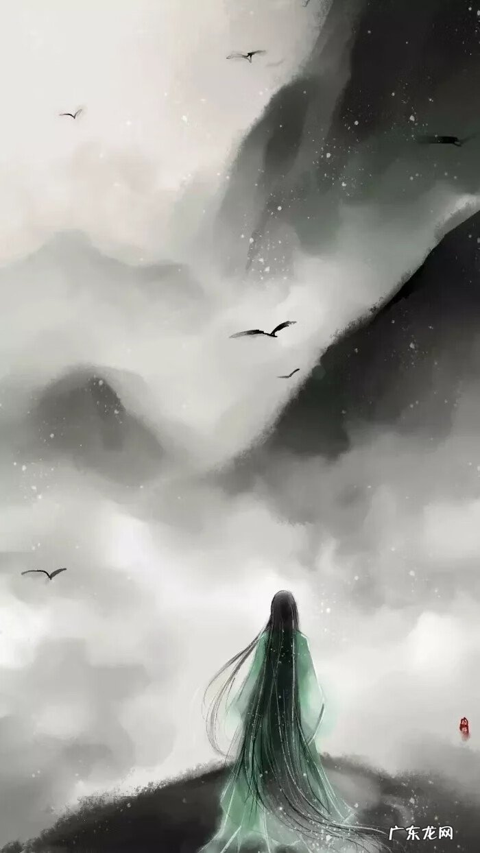 古风头像男 背影 古风水墨男子背影