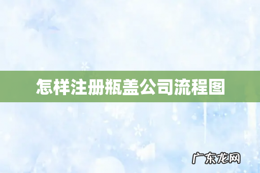 怎样注册瓶盖公司流程图